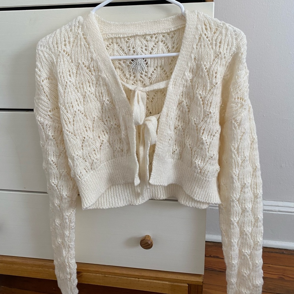 cream sweater